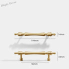 Brass Furniture Handles – French Wardrobe Cabinet and Drawer Knobs in Gold 144x96mm Handles