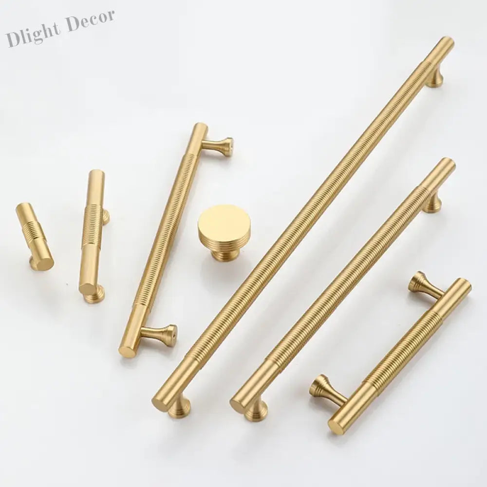 Brass Handles – Gold Black Antique Cabinet Bar Handles and Drawer Knobs for Furniture TB9022-Brass gold / TB9022-XM