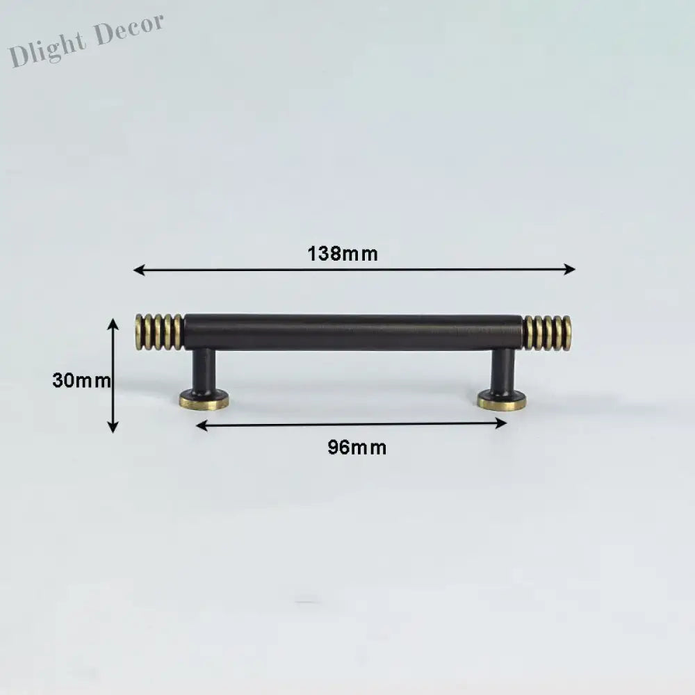 Brass Kitchen Cabinet Handles – Gold Textured Drawer Knobs and Door Bar Handles 138mm Handles