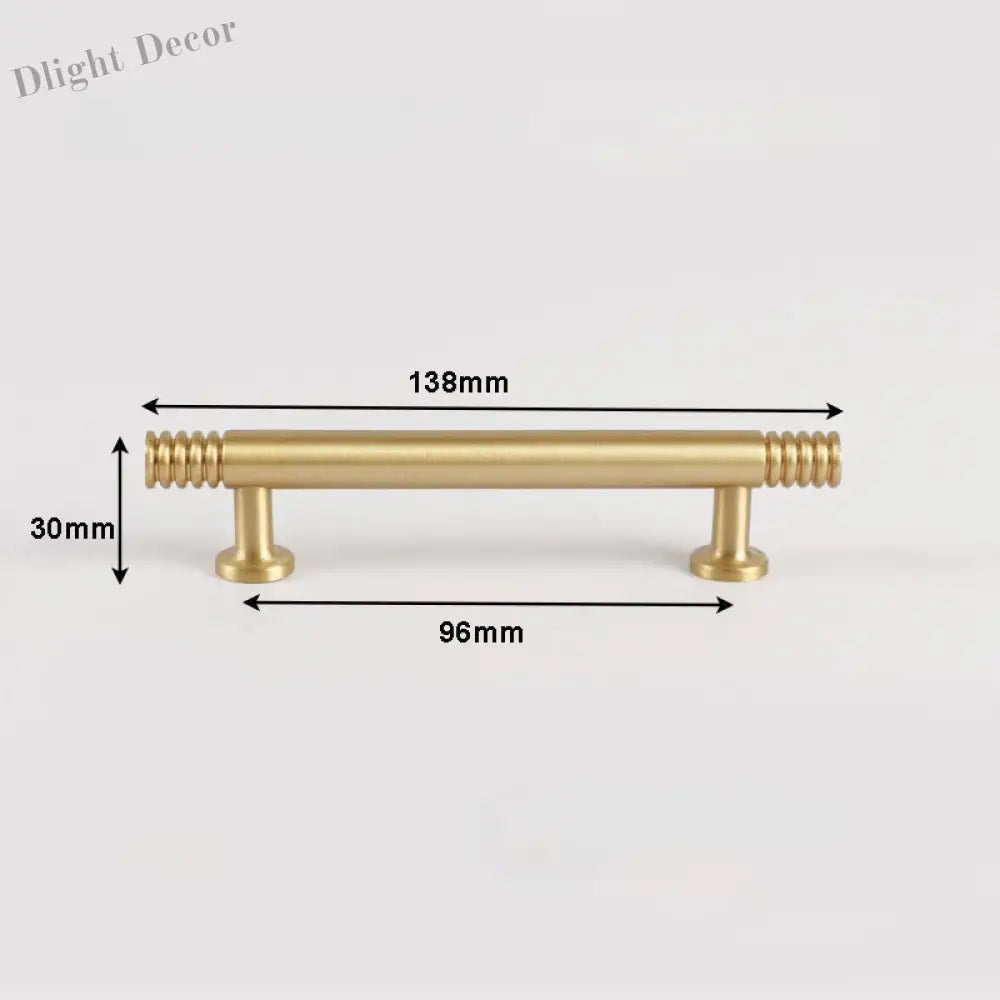 Brass Kitchen Cabinet Handles – Gold Textured Drawer Knobs and Door Bar Handles gold 138mm Handles