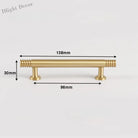 Brass Kitchen Cabinet Handles – Gold Textured Drawer Knobs and Door Bar Handles gold 138mm Handles