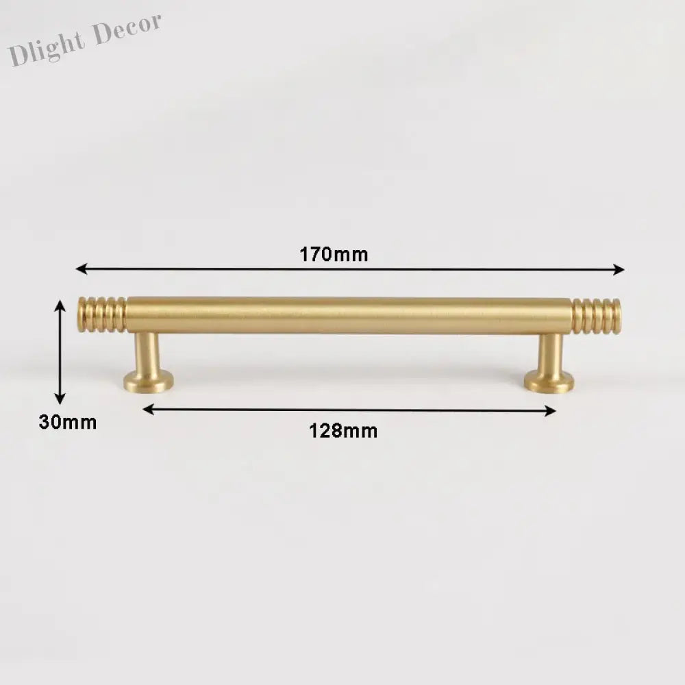 Brass Kitchen Cabinet Handles – Gold Textured Drawer Knobs and Door Bar Handles gold 170mm Handles