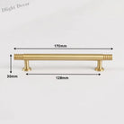 Brass Kitchen Cabinet Handles – Gold Textured Drawer Knobs and Door Bar Handles gold 170mm Handles