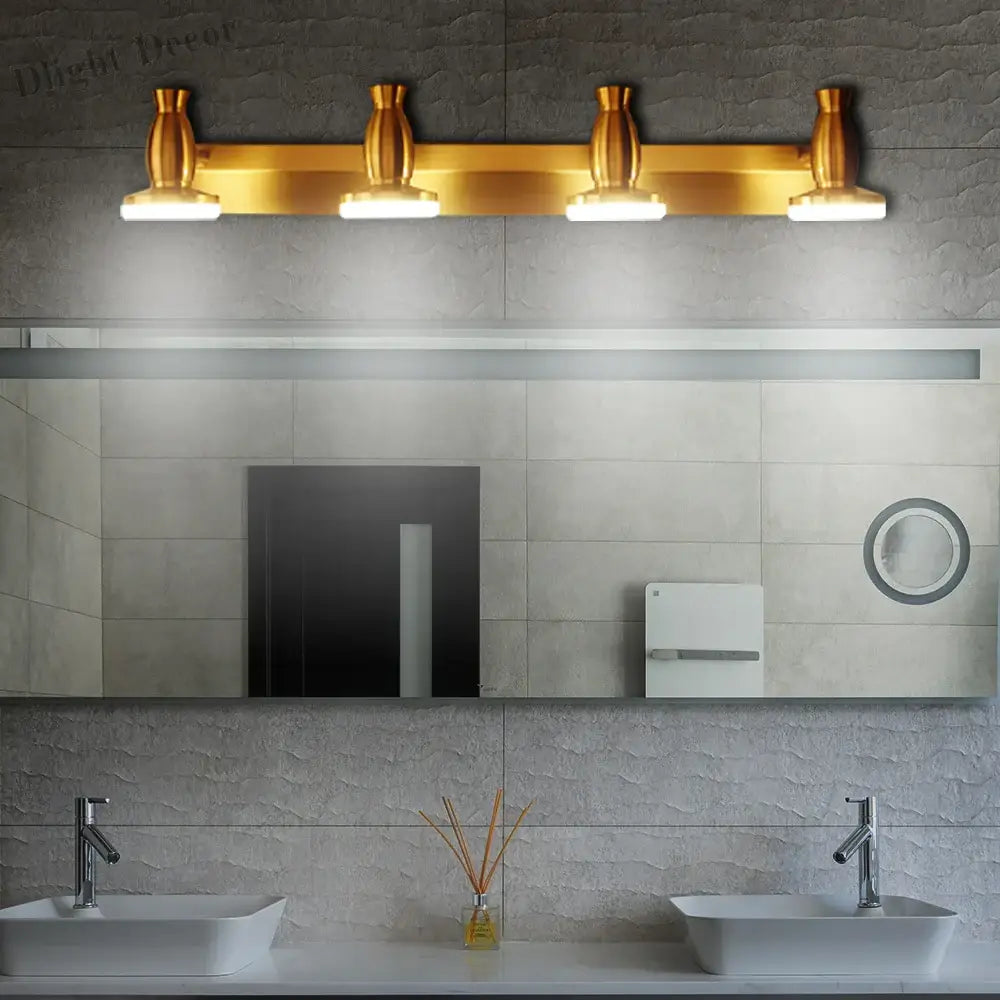 Brass Mirror Lamp - Stylish Wall Light For Bathroom Cabinet Vanity And More Wall Lamp