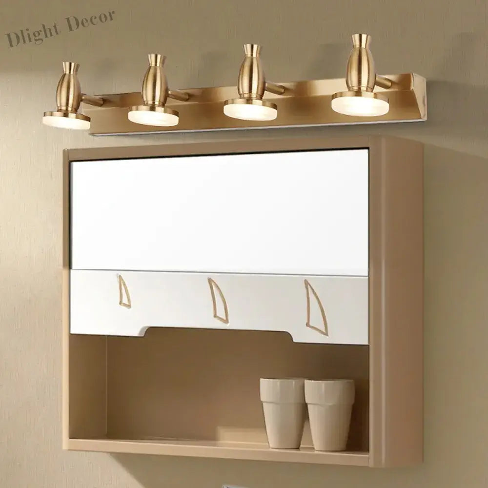 Brass Mirror Lamp - Stylish Wall Light For Bathroom Cabinet Vanity And More Wall Lamp