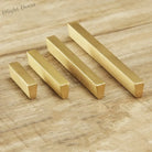 Brass Trapezoidal Cabinet Handles - High-End Golden Drawer Pulls for Wardrobes and Furniture Handles