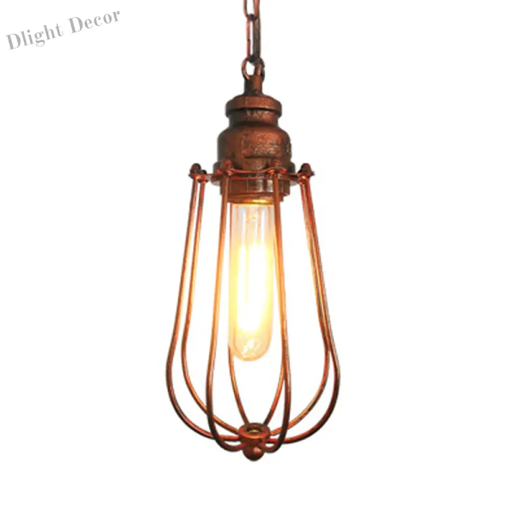 Briella Industrial Pendant Lamp: Rustic Charm For Your Bedroom