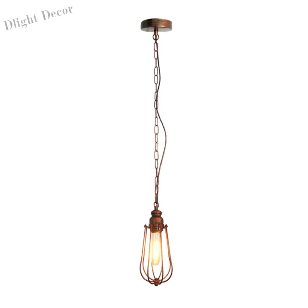 Briella Industrial Pendant Lamp: Rustic Charm For Your Bedroom