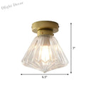 Brielle Modern Brass Flush Mount - Prismatic Elegance** Ceiling Light