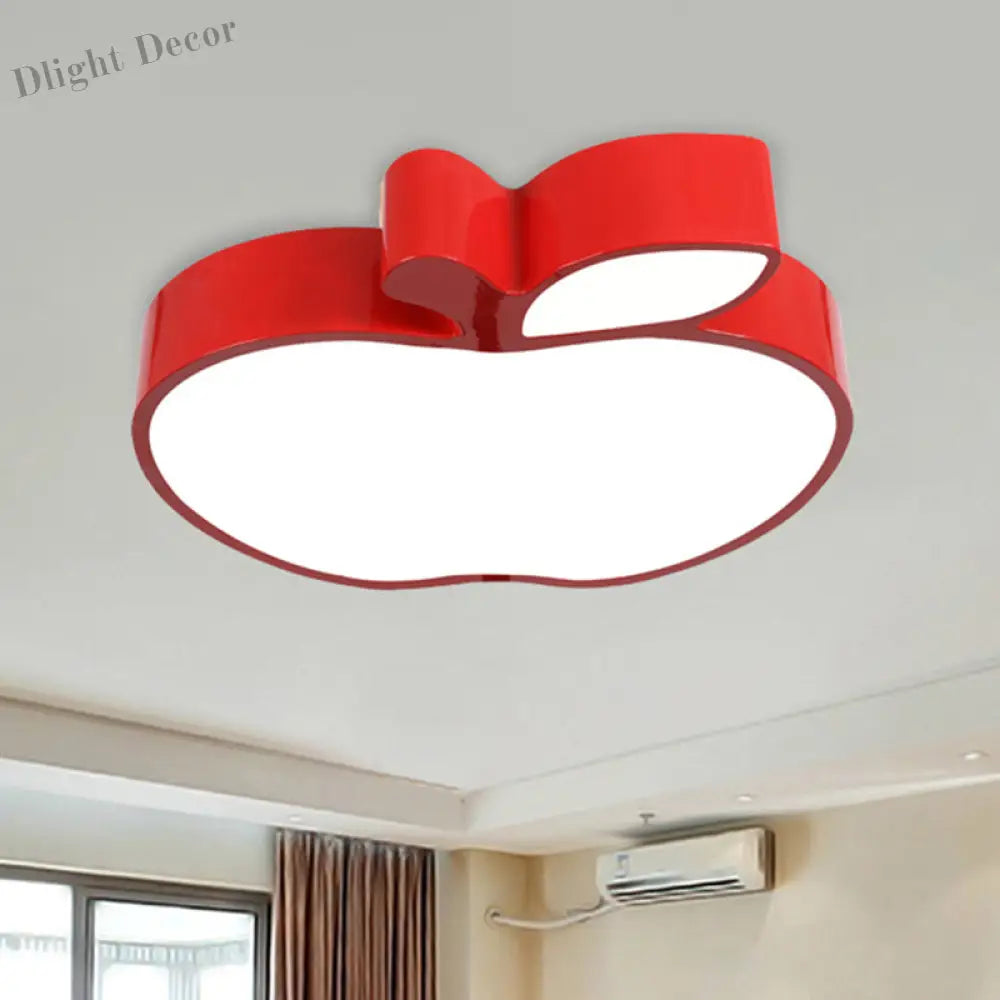 Brighten And Delight: Playful Apple - Shaped Nursery Light Ceiling