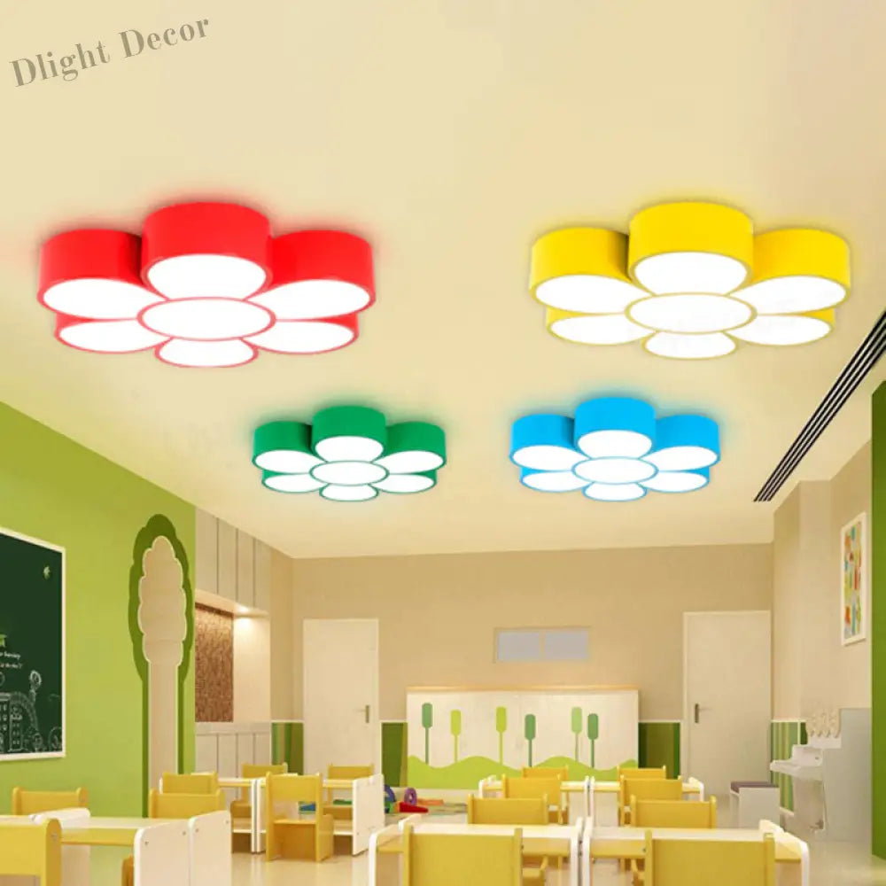 Brighten Young Minds With The Floral Kindergarten Led Ceiling Light