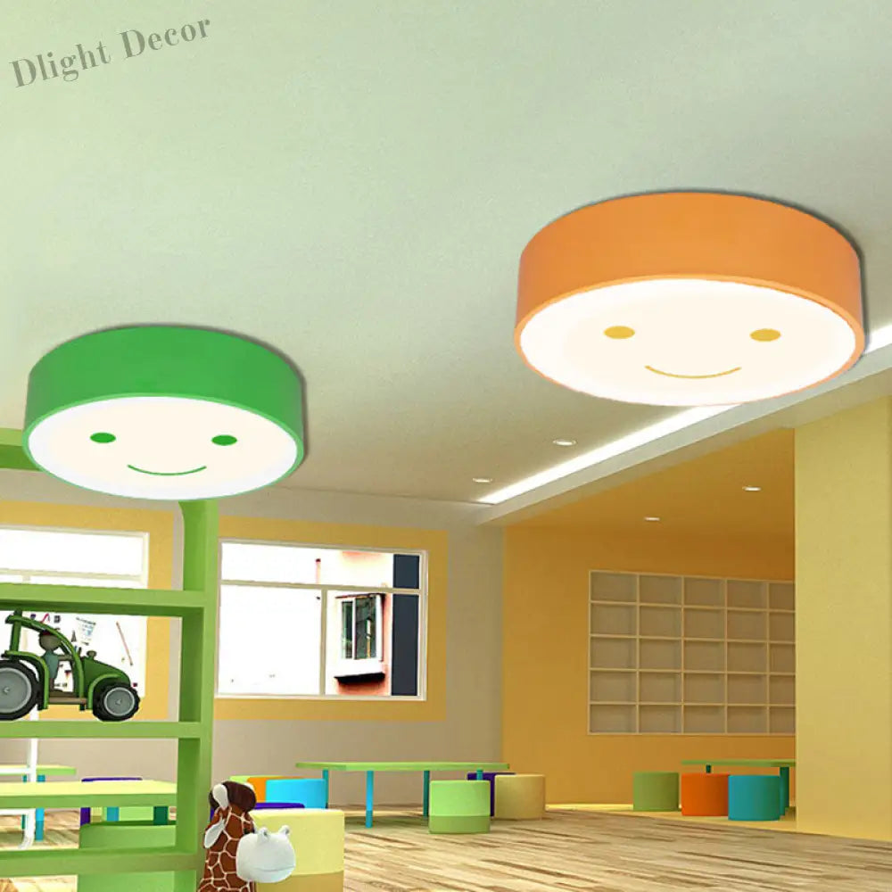 Brighten Your Child’s Day With The Happy Face Led Nursery Ceiling Light! Light Fixtures