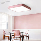 Brighten Your Space With Fun And Color: The Macaron Rectangular Flush Mount Ceiling Light