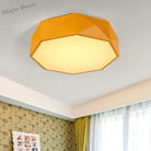 Brighten Your Space With Playful Colors: Acrylic Polygon Led Light Ceiling