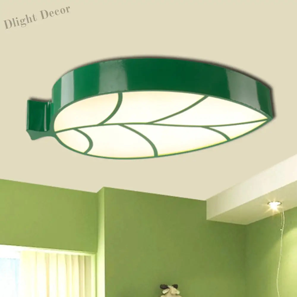 Bring Nature’s Tranquility To Your Nursery: Leaf - Shaped Led Ceiling Light