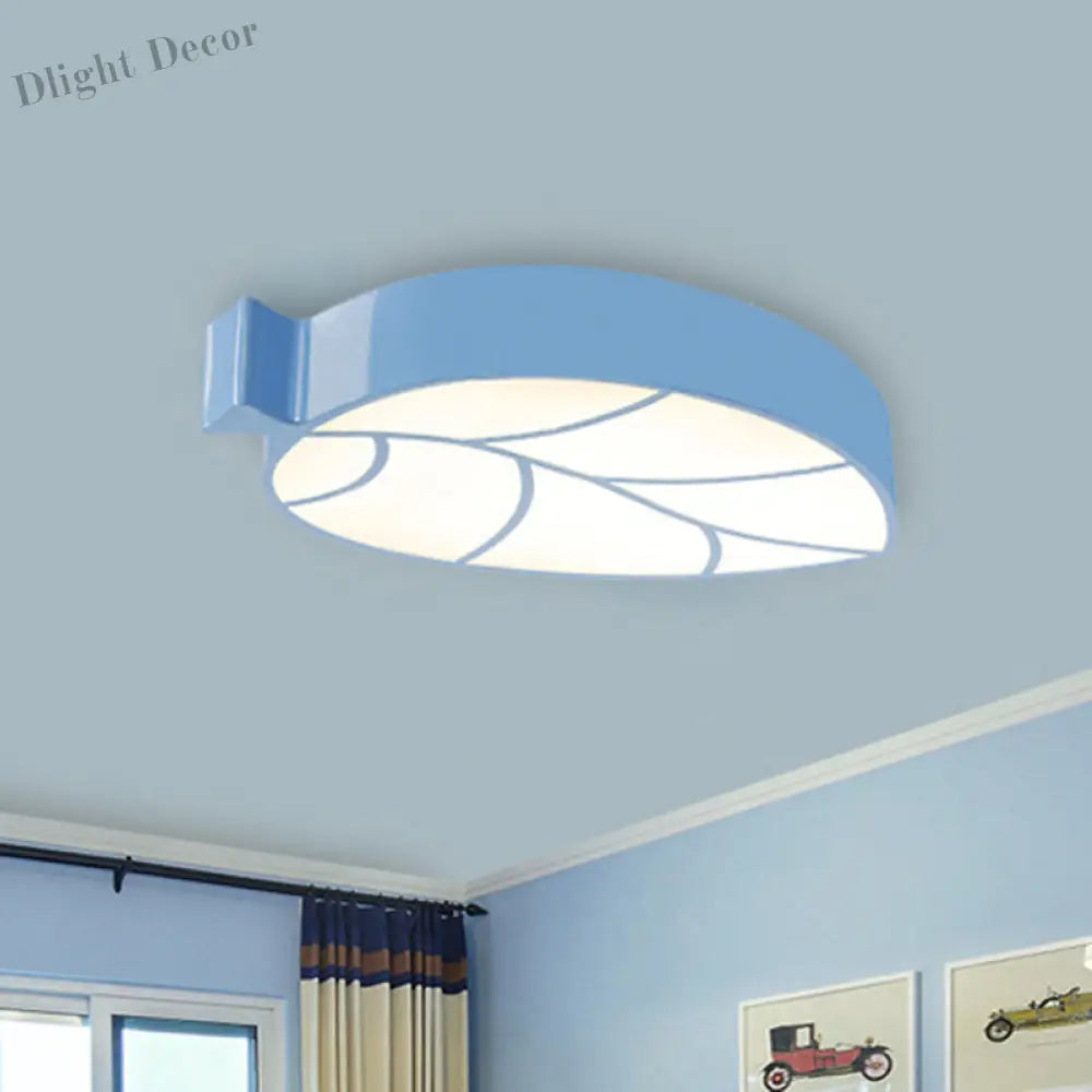 Bring Nature’s Tranquility To Your Nursery: Leaf - Shaped Led Ceiling Light