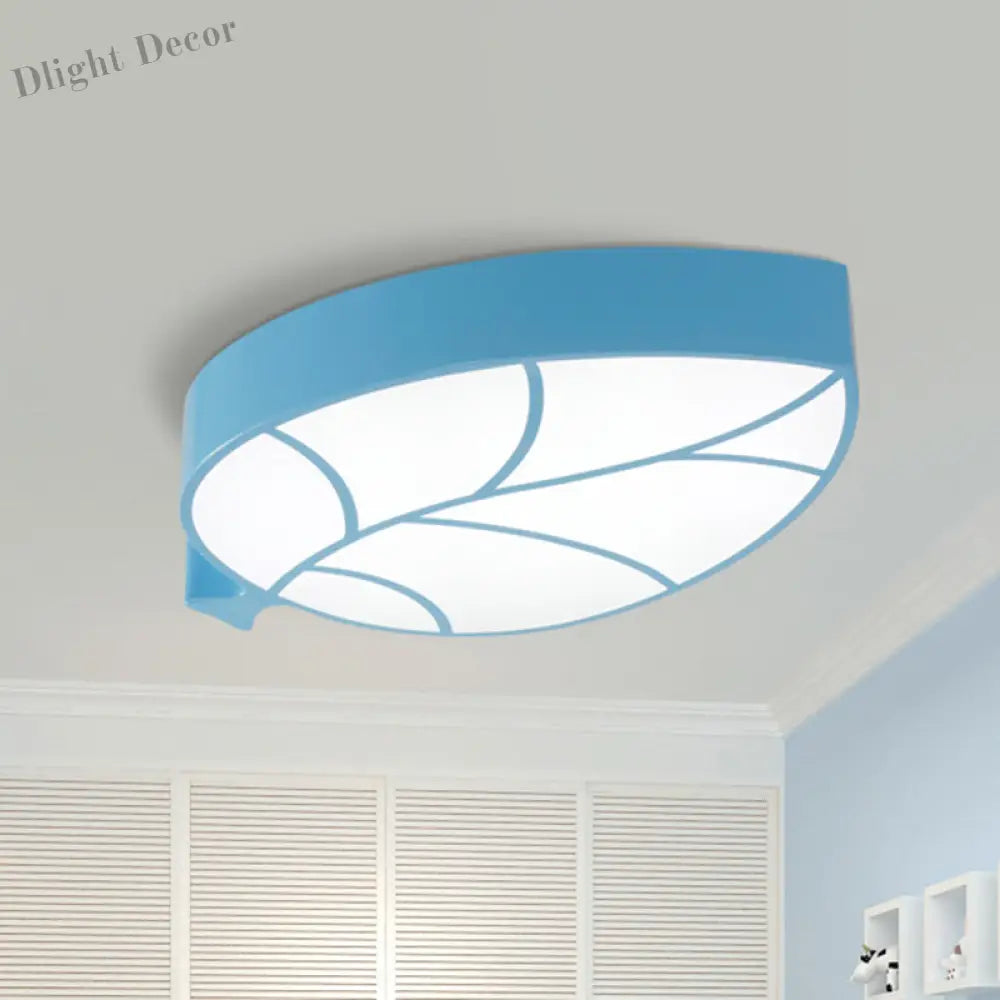 Bring Nature’s Tranquility To Your Nursery: Leaf - Shaped Led Ceiling Light