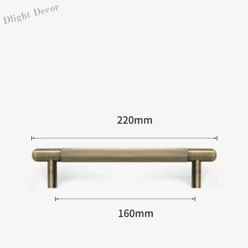 Bronze Cabinet Handles – Antique Furniture Pulls for Wardrobe Vintage Drawer and Cupboard 220mm Handles