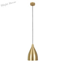 Brooklynn Elegance Meets Dazzling Illumination: The Gold Plated Metal Bullet Pendant Lamp