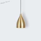 Brooklynn Elegance Meets Dazzling Illumination: The Gold Plated Metal Bullet Pendant Lamp