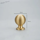 Brushed Gold Brass Cabinet Handles – Modern Knobs and Bar Pulls (50mm-280mm) 25mm ball Handles