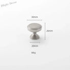 Brushed Nickel Brass Furniture Handles – Matte Silver Cabinet Pulls and Drawer Bars 30mm knob Handle