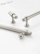 Brushed Nickel Brass Furniture Handles – Matte Silver Cabinet Pulls and Drawer Bars Handle