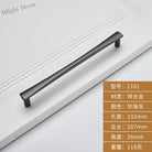 Brushed Zinc Alloy Door Handle – Simple Single Hole Design dark grey-192 Handles