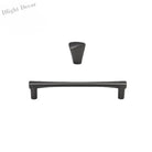 Brushed Zinc Alloy Door Handle – Simple Single Hole Design Handles