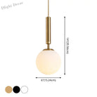 Brynn Modern White Glass Globe Pendant: Illuminate Your Space With Timeless Elegance