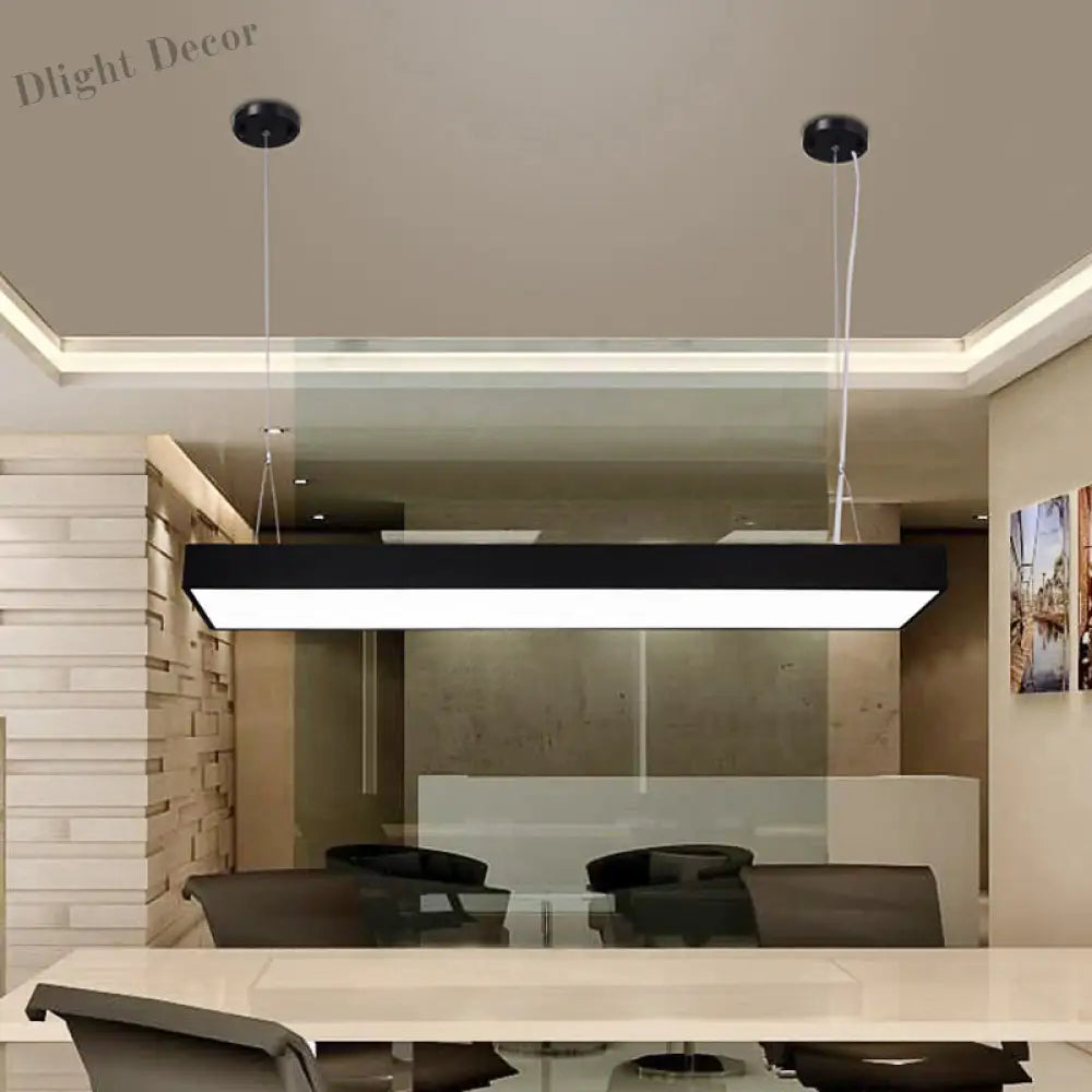 Callie Modern Pendant - Sleek Rectangular Led Light With Adjustable Length