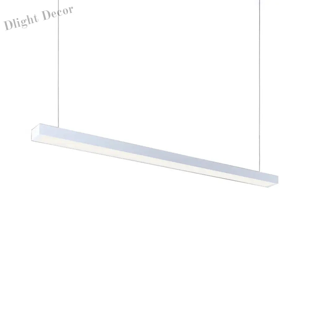 Callie Modern Pendant - Sleek Rectangular Led Light With Adjustable Length