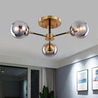 Captivate With Radiance: The Enthralling Zenith Chandelier 3 / Smoke Gray