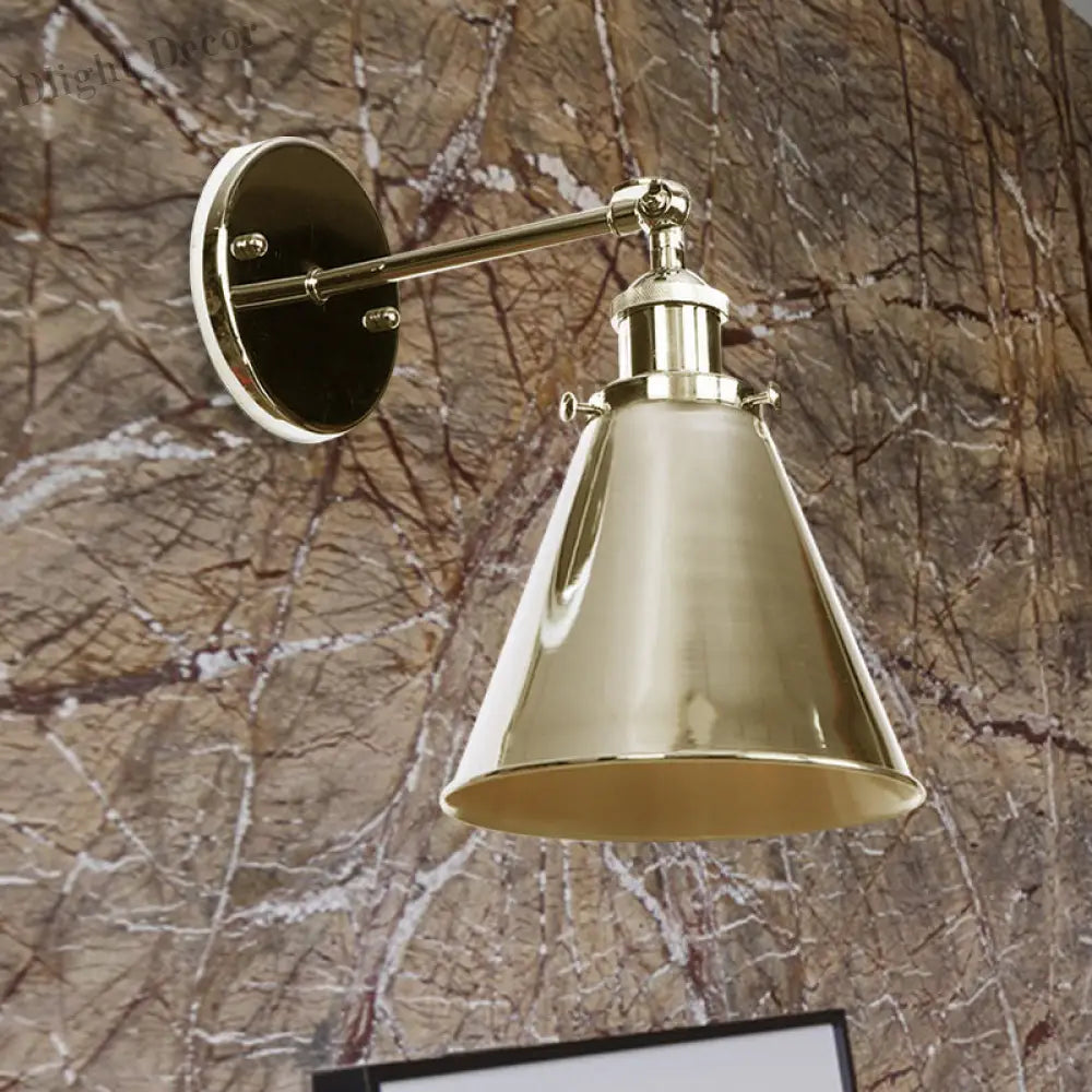 Captivate Your Living Room With Industrial Flair: The Conical Wall Mount Light Wall Light