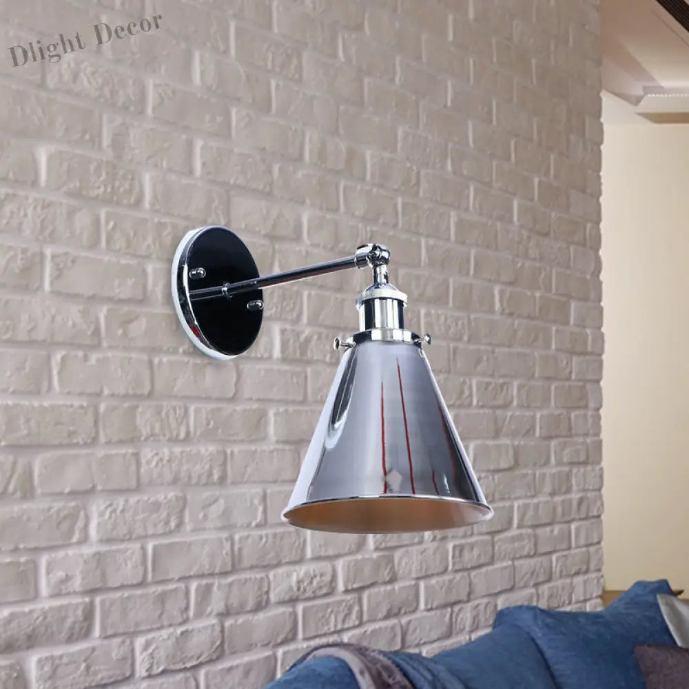 Captivate Your Living Room With Industrial Flair: The Conical Wall Mount Light Wall Light