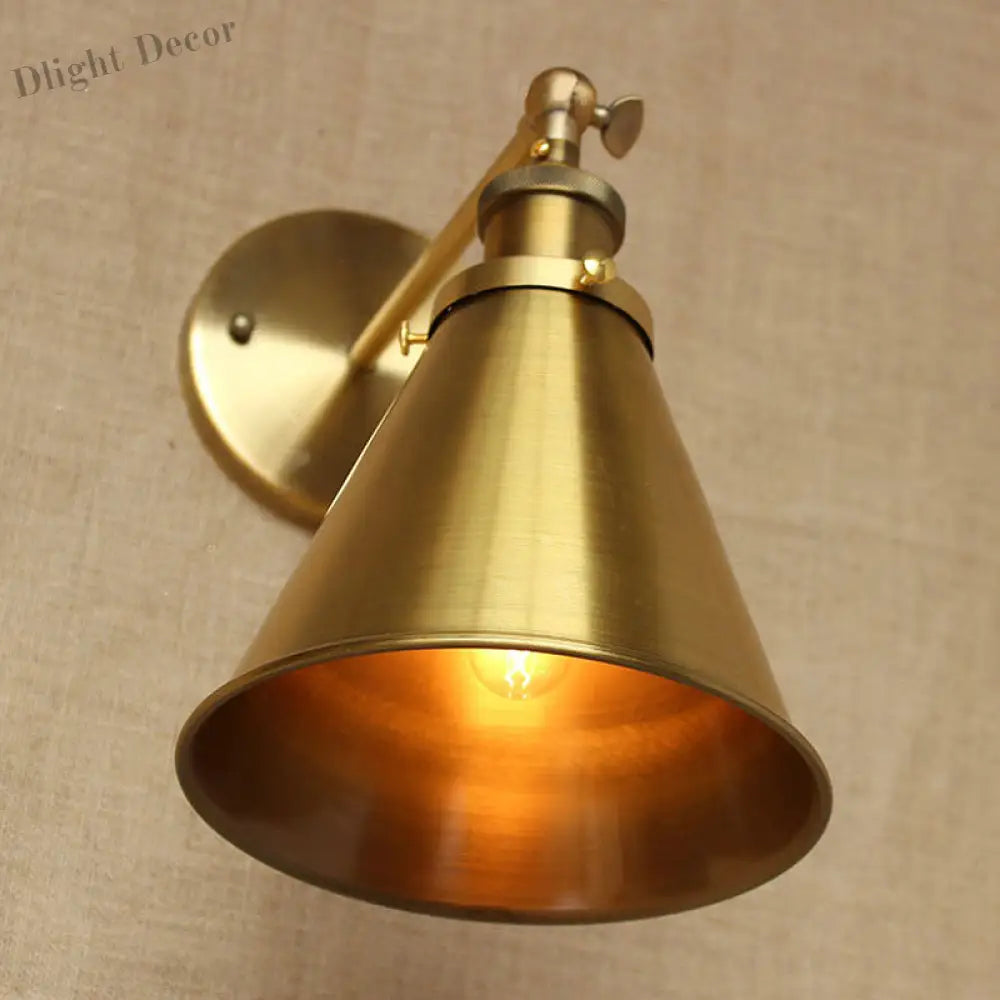 Captivate Your Living Room With Industrial Flair: The Conical Wall Mount Light Wall Light