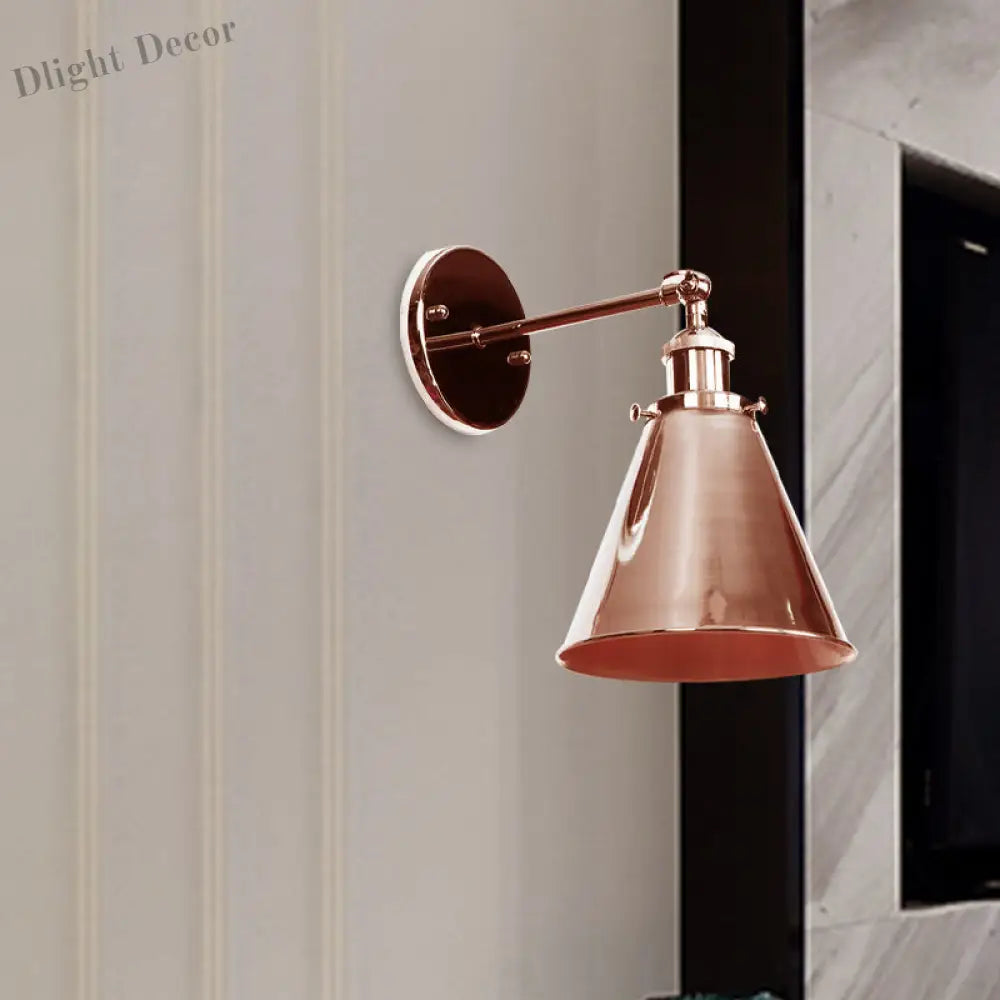 Captivate Your Living Room With Industrial Flair: The Conical Wall Mount Light Wall Light