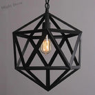 Captivating Geometry Meets Industrial Charm: The Geometric Hanging Lamp