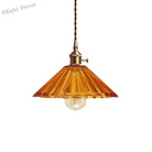 Caroline Scalloped Glass Pendant Lamp - Brass Accents For Contemporary Spaces