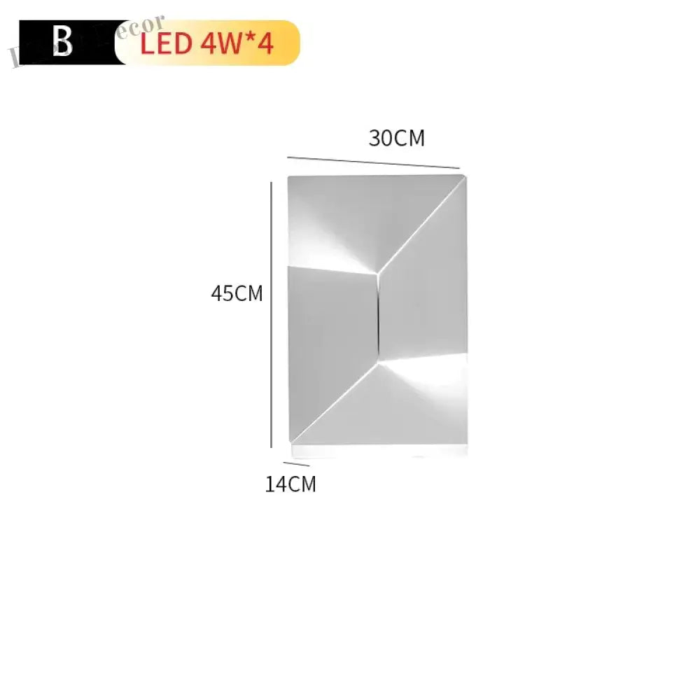 Caroline’s Geometric Art Wall Lamp - Creative Indoor Lighting For Home Decor 45X30X14Cm / Warm