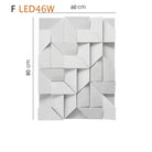 Caroline’s Geometric Art Wall Lamp - Creative Indoor Lighting For Home Decor 80X60X14Cm / Warm