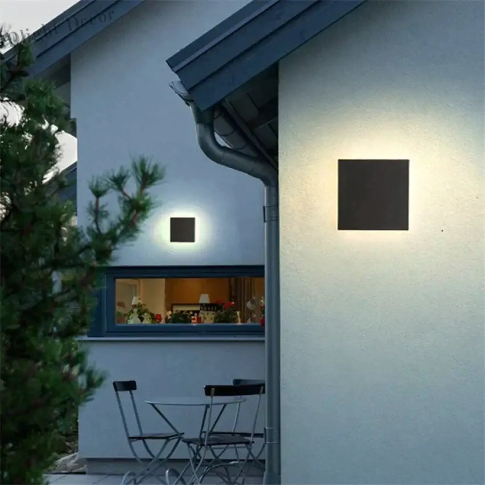 Cassandra’s Waterproof Square And Round Wall Lamps - Contemporary Outdoor Lighting