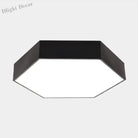 Catalina Minimalism Meets Efficiency: Led Ceiling Mount Light Black / Small Hexagon