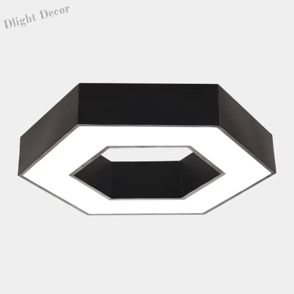 Catalina Minimalism Meets Efficiency: Led Ceiling Mount Light Black / Small Hollow