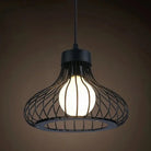 Catherine - Adjustable Industrial Pendant Light With Metal Cage (Various Shapes)