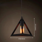 Catherine - Adjustable Industrial Pendant Light With Metal Cage (Various Shapes)