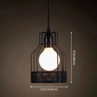 Catherine - Adjustable Industrial Pendant Light With Metal Cage (Various Shapes)