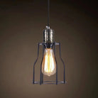 Catherine - Adjustable Industrial Pendant Light With Metal Cage (Various Shapes)