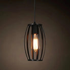 Catherine - Adjustable Industrial Pendant Light With Metal Cage (Various Shapes)