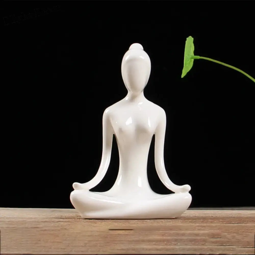 Ceramic Yoga Pose Figurine – Abstract Lady Sculpture in 12 Styles for Home & Studio Decor Homedecor